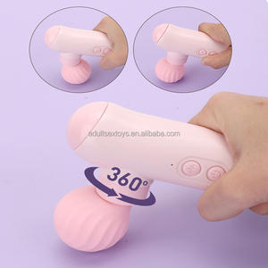 Wiederaufladbares 2-in-1 Vibrations-Saugmassagegerät Sexspielzeug für Frauen Liebhaber Handlicher Mini-Massagestab Vibrator zum Flirten oder Entspannen - Product Image 2