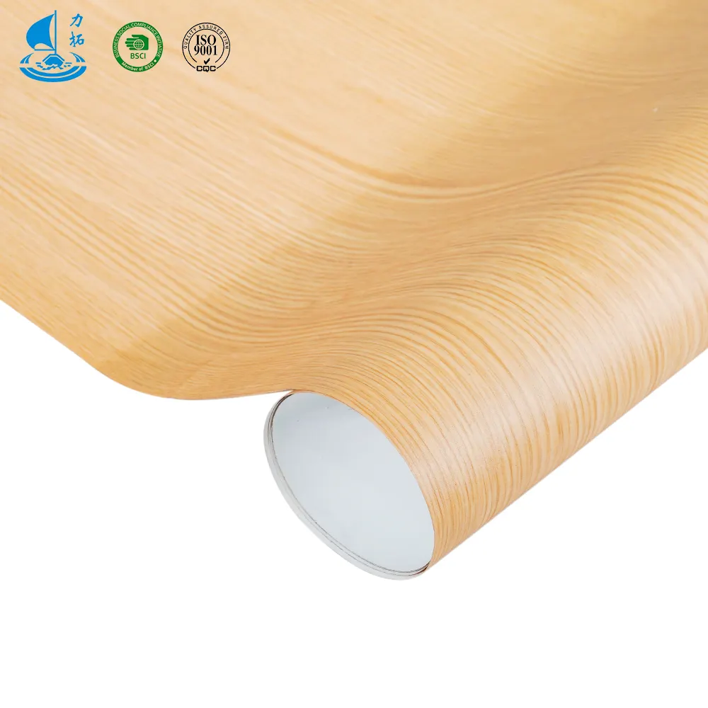 Fabrik Direkt verkauf Hochglanz Holz gewinnen nicht selbst klebende PVC-Folien rolle und PVC-Lamini folie für Möbel