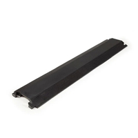 Protecteur de câble flexible en caoutchouc pour intérieur et extérieur, 1 canal, durable, rampe de sécurité, câbles, cache-câble d'alimentation