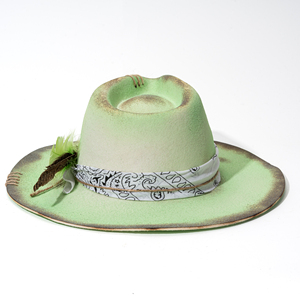 Misi 2025 femmes laine large bord Fedora chapeau nouveauté accessoire de mode pour les fêtes affaires décontracté extérieur - Product Image 2