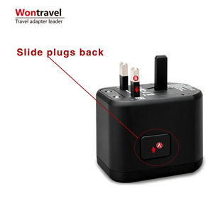 Wontravel điện biểu tượng tùy chỉnh Type-C USB Adapter với 2 cổng cho du lịch tai nghe & điện thoại di động-xách tay Châu Âu Bộ chuyển đổi - Product Image 2