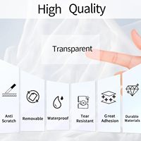 Étiquettes thermiques transparentes autocollantes 2x4 pouces, autocollants transparents imperméables pour la création de logos
