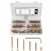 Kit de remplacement de vis et quincaillerie pour berceau HD, 30 ensembles, M6x30mm/40mm/50mm/60mm/70mm/80mm, kit combiné de douilles hexagonales et écrous, vis à bois