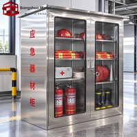 Armoire d'équipement incendie en acier inoxydable, armoire de stockage d'urgence pour matériel de lutte contre l'incendie, fabricant sur mesure
