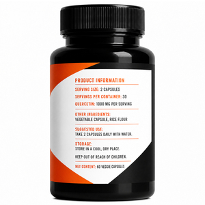 Compléments alimentaires végétaliens biologiques sans gluten à base de quercétine, antioxydant, pour la digestion, avec bromélaïne, 120 capsules pour adultes, Sophora Japonica - Product Image 6