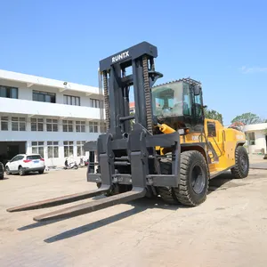 Runtx carrello elevatore a forcale a buon mercato 20 ton 25 ton 30 ton 35 ton carrello elevatore duplex montante con Joystick idraulico e condizionatore d'aria