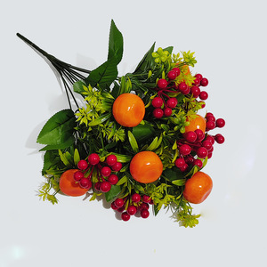 Bouquet d'oranges artificielles personnalisées, aspect naturel, écologiques, pour Halloween, décoration maison, cuisine, restaurant, photographie - Product Image 4