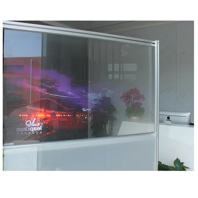 3D Transparent Holo graphic Rückprojektion folie Klebstoff holo graphisches Touchscreen-Glas papier