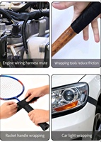 Ruban adhésif en caoutchouc thermorésistant de 19 mm pour faisceau de câblage automobile en polyester, activé par l'eau, pour compartiment moteur