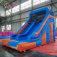 Glissières gonflables d'intérieur sèches extérieures remplies d'air de terrain de jeu d'enfants de jeu commercial fait sur commande de WINSUN CH