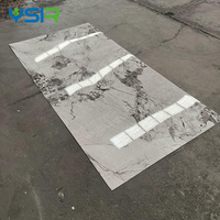Panneaux muraux légers à installation facile, feuilles de marbre UV personnalisées, panneaux muraux en PVC