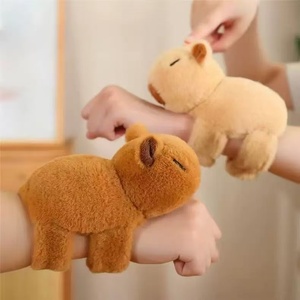 Siêu mềm capybara Tát Vòng đeo tay Thú nhồi bông cổ tay huggers đồ chơi trẻ em với PP điền sang trọng capybara đồ chơi sang trọng - Product Image 3