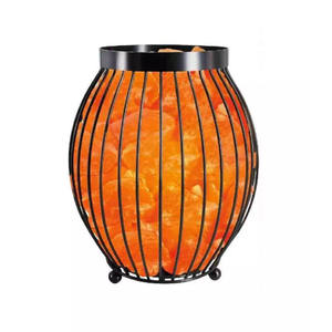 Lampe de sel rose de luxe 100 % naturelle, en forme de panier rond, 8-10 livres, le plus vendu, provenant du Pakistan - Product Image 3