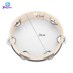 ออร์ฟ เพอร์คัชชันกลองมือไม้ขนาด 8 นิ้วสำหรับการศึกษาปฐมวัย เครื่องดนตรีสำหรับเด็ก - Product Image 4