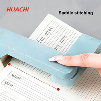 Agrafeuse manuelle rotative à 360 degrés HUACHI, agrafeuse de bureau en plastique, format d'agrafes 26/6, capacité 24/6-50 26/6-60, 155x66x36mm