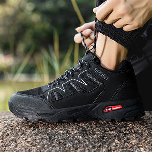 Chaussures de randonnée pour hommes, en maille respirante, semelle extérieure en caoutchouc, semelle intermédiaire EVA, bout rond, chaussures de course sportives en plein air, taille 14 - Product Image 4