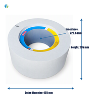 Meule de rectification Type 18 SA80L 455x205x228.6 Grain 80 Grade L souple pour acier inoxydable 304 316 Rectifieuse sans centre Fourniture OEM ODM