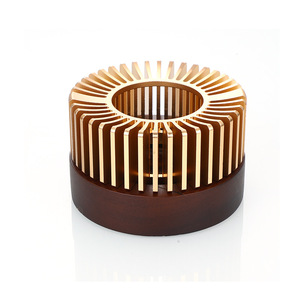 Calentador de Té de Aleación de Aluminio, Portavelas de Color Dorado para Aromaterapia - Product Image 4