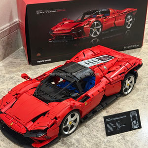 Ferra Ris daytona SP3LOGOS TECHNICS Bugatti Chiron 1:8 Scale ABS Building Blocks Set Cars <b>Theme</b> DIY <b>Toy</b> Gift - Product Image 2