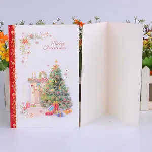 Cartes-cadeaux de vacances imprimables en couleur faites à la main avec enveloppe vierge Design drôle décoration de joyeux noël carte de voeux