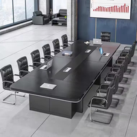 Table de conférence de haute qualité, tables et chaises de salle de conférence, table de réunion de bureau, bureau de conférence avec chaises pour 12 personnes