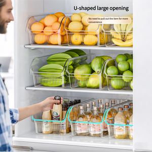 Freezer Safe Clear Plastic Multi-Purpose Fridge Container <strong>Veg</strong> and Fruit <strong>Storage</strong> Bin for Kitchen Organization and Food Packaging - Product Image 2