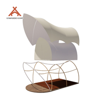 Tente de camping de luxe Kawagebo Kamp (KK) 31' x 16' quatre saisons en toile imperméable PVDF/PVC pour glamping et safari