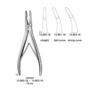 Jansen Bone rongeurs คีมผ่าตัด, คีมหนีบกระดูกขนาด18ซม. ทำจากสเตนเลสคุณภาพเยอรมัน - Product Image 6