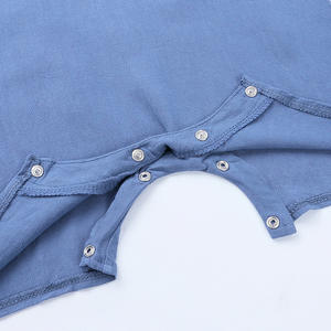 Pyjama d'été pour garçons en bas âge, 100% coton biologique, manches courtes, barboteuse à bandes, combinaison, salopette - Product Image 6