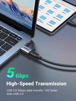 Adaptateur USB C femelle vers USB mâle UGREEN US276, câble de charge Type C vers USB, convertisseur USB 3.0, adaptateur de transfert de données haute vitesse