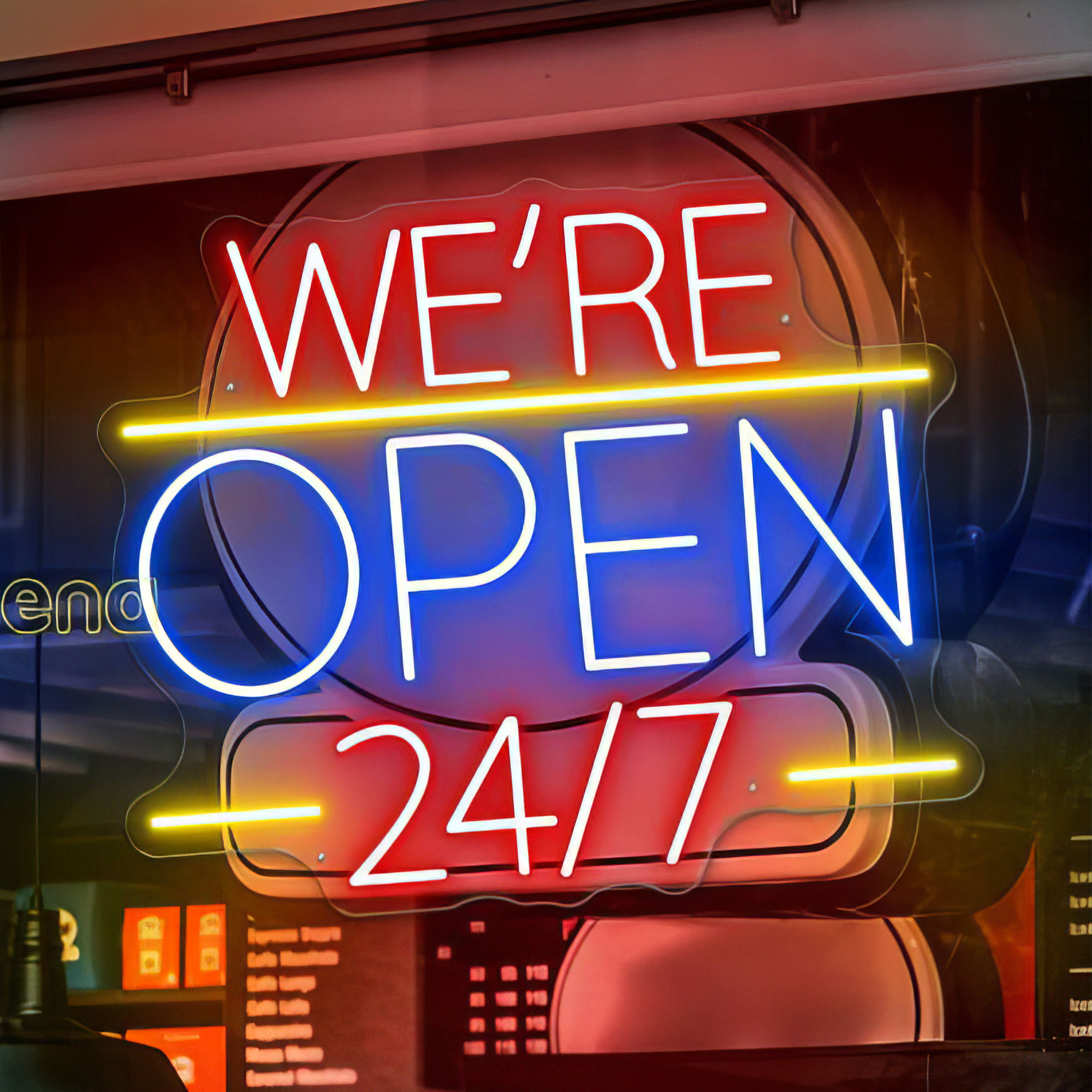 Drop Shipping Wall-mounted Aluminum IP66 Rated Red LED Neon Light Sign Customized Happy Birthday for Bedroom Use