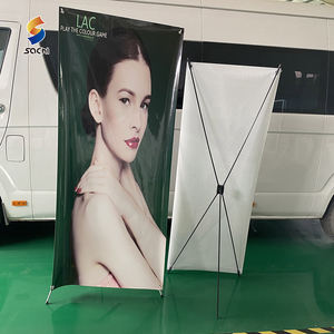 Venta al por mayor de pancartas X baratas personalizadas con logotipo y soporte 60X160 Cm 80X180 Cm Banners de pie Estantes de exhibición <span class=keywords><strong>para</strong></span> interiores - Product Image 5