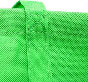 Bolsa de compras ecológica de polipropileno no tejido 100%, con base vertical y color verde. - Product Image 4