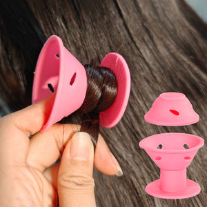 10/20 pièces Bigoudis sans chaleur en forme de champignon, rouleaux à cheveux souples en forme de cloche, mini outils de coiffure pour femmes, pour coiffures DIY à domicile - Product Image 2