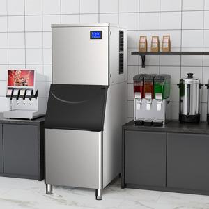 Máquina de Hielo en Cubos Automática de Alto Rendimiento, 300 kg, Comercial, con Compresor de Bajo Consumo, Generador de Hielo de 660 lb/24 h - Product Image 1