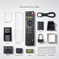 Télécommande TV anti-choc à code fixe KEYUAN TY-37G avec portée de 20 m, piles AAA