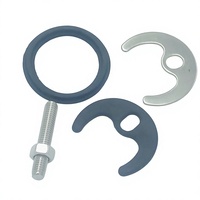 Accessoires de robinetterie en acier inoxydable et cuivre au design moderne en forme de fer à cheval avec fixation par vis pour salle de bain