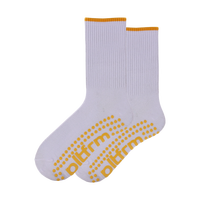 Chaussettes de yoga personnalisées avec logo, antidérapantes, en coton tricoté, chaussettes antidérapantes pour femmes, chaussettes de yoga et de Pilates