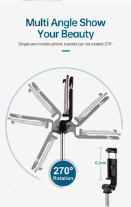 Beauty Led Light <strong>Remote</strong> Control <strong>Selfie</strong> <strong>Stick</strong> Fill Light 360 Degree Wireless Control <strong>Selfie</strong> <strong>Stick</strong> Tripod <strong>With</strong> Phone Stand - Product Image 2