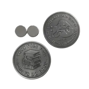 모의 다이 강타 공장 사용자 정의 디자인 마그네틱 동전 철 금속 소재 3D 도전 동전 토큰 동전 기념품