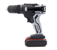 Perceuse sans fil 21V avec 2 batteries 1,5Ah, puissance nominale 300W, mandrin 10mm, pour le bricolage, le travail du bois et l'entretien