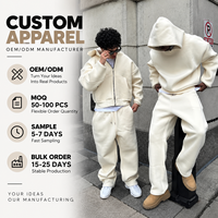 Ensemble de survêtement personnalisé en mélange de coton, respirant, durable, écologique, coupe ample, pour le sport, les loisirs et le streetwear