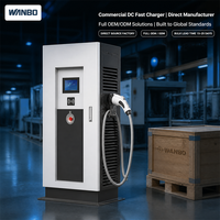 Borne de recharge rapide DC pour véhicules électriques Wanbo-585 100kW à une seule prise, 4G 5G WiFi, contrôle à distance via Cloud, CCS2 CE