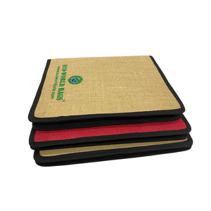 Bolsas de yute para archivos a precio económico, con logotipo impreso, cremallera lateral negra y bolsillo interior, hechas en Bengala Occidental. - Product Image 5