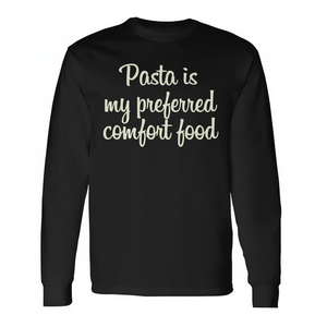 La Pasta Es Mi Comida Preferida, Camiseta de Manga Larga para Amantes del Macarrón y los Espaguetis - Product Image 2