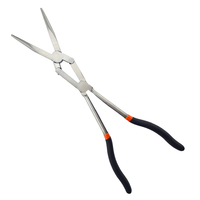 Pince à bec longue multifonctionnelle industrielle en acier au carbone de 13 pouces, double articulation, double matériau, haute qualité, OEM