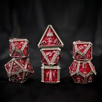 20 dés polyédriques en métal sculptés, écologiques et durables, 35 pièces, Dungeons & Dragons Fifth Personality Crusu Table