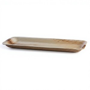 Platos de Sushi Cuadrados de Hoja de Palma Premium de 13 Pulgadas, Ecológicos, Aptos para Microondas, Compostables, 100% Naturales, Biodegradables y Desechables - Product Image 4
