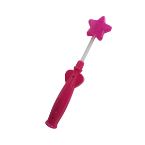 Baguette Lumineuse Danseuse en Plastique Rose, Jouet Électronique avec Poignée Cœur, Effet LED Brillant, Amusant pour Fêtes d'Enfants, Léger, Style Magique - Product Image 3