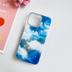 Nuovo in polvere piccola custodia per telefono <span class=keywords><strong>con</strong></span> increspatura floreale ad acqua per <span class=keywords><strong>iPhone</strong></span> 16 15 14 13 12 Pro Max <span class=keywords><strong>con</strong></span> copertura a farfalla a schermo intero - Product Image 3